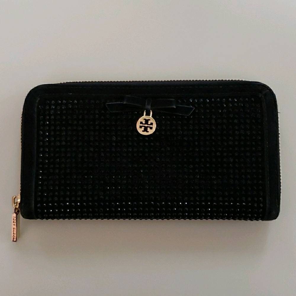 Tory Burch Rhinestone Continental Wallet